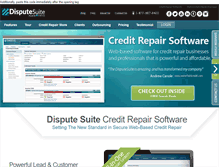 Tablet Screenshot of disputesuite.com